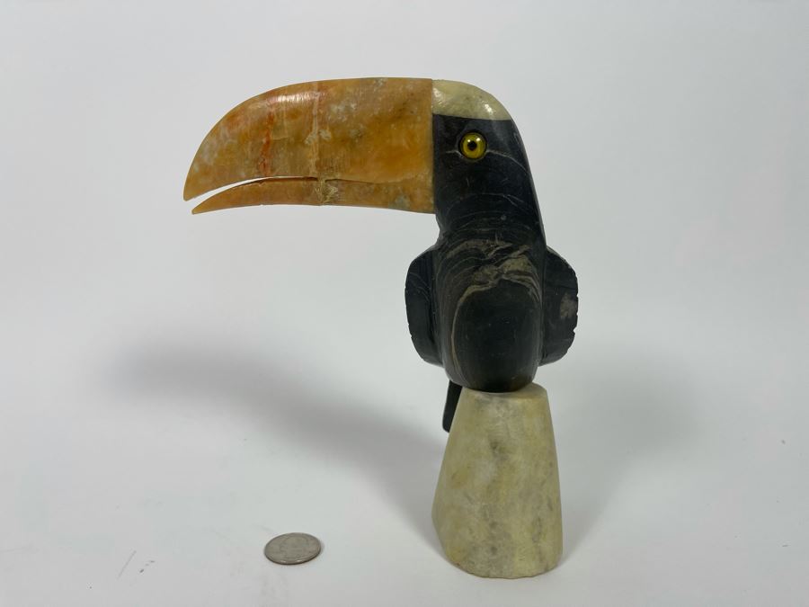 Carved Stone Toucan Bird 8H [Photo 7]