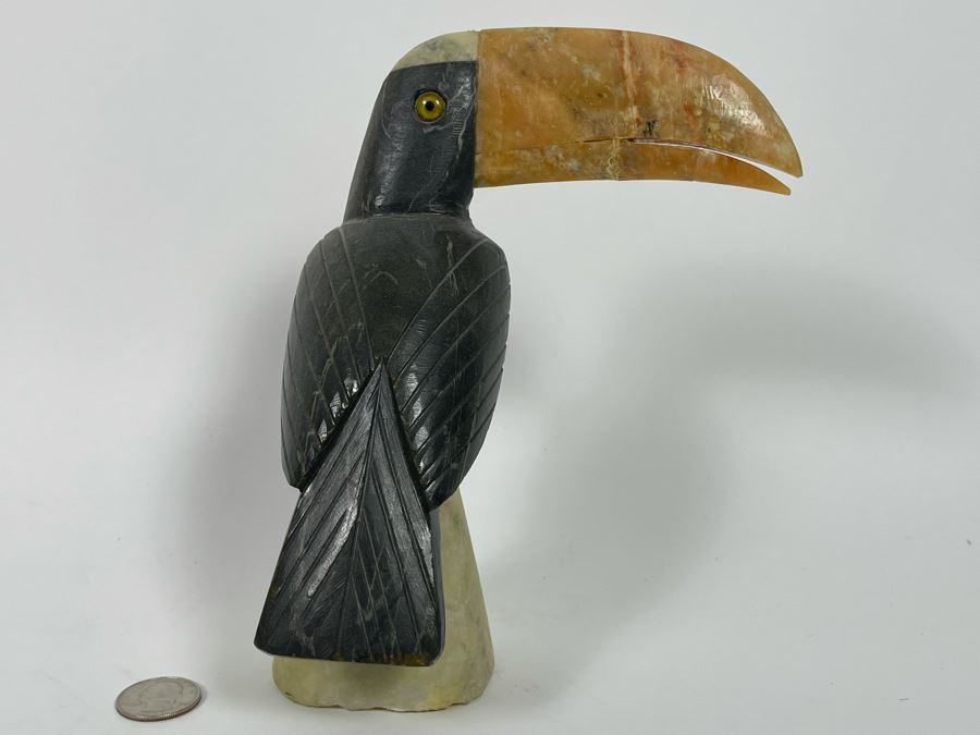 Carved Stone Toucan Bird 8H [Photo 5]
