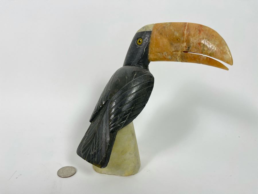 Carved Stone Toucan Bird 8H [Photo 3]