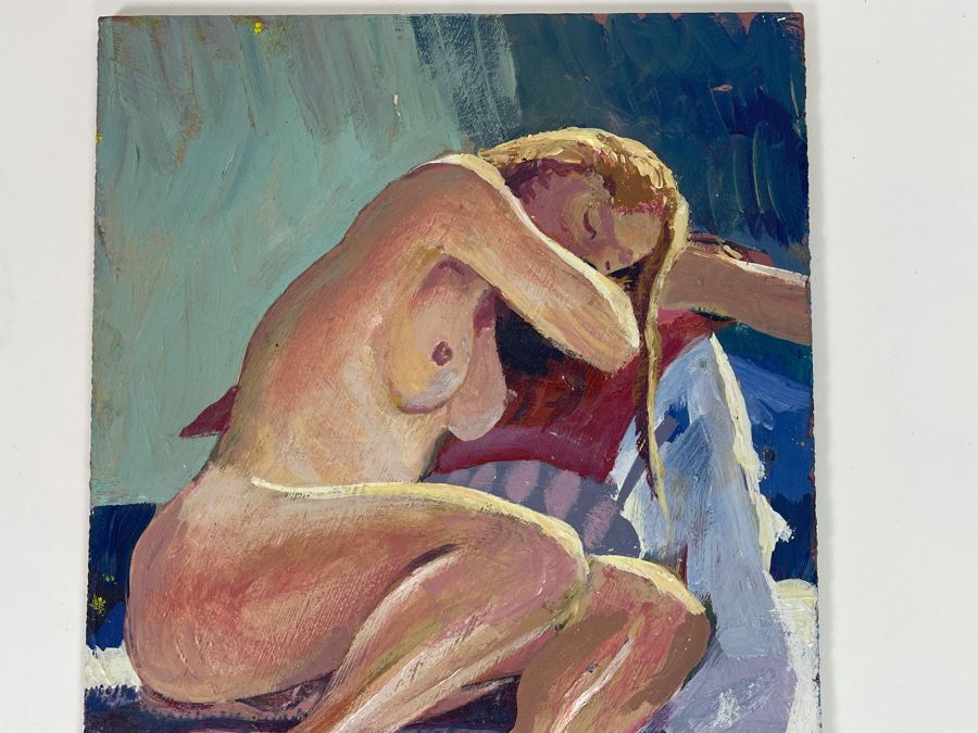 Original Glenn R. Francis Life Drawing On Board 1999 8 X 12 [Photo 5]