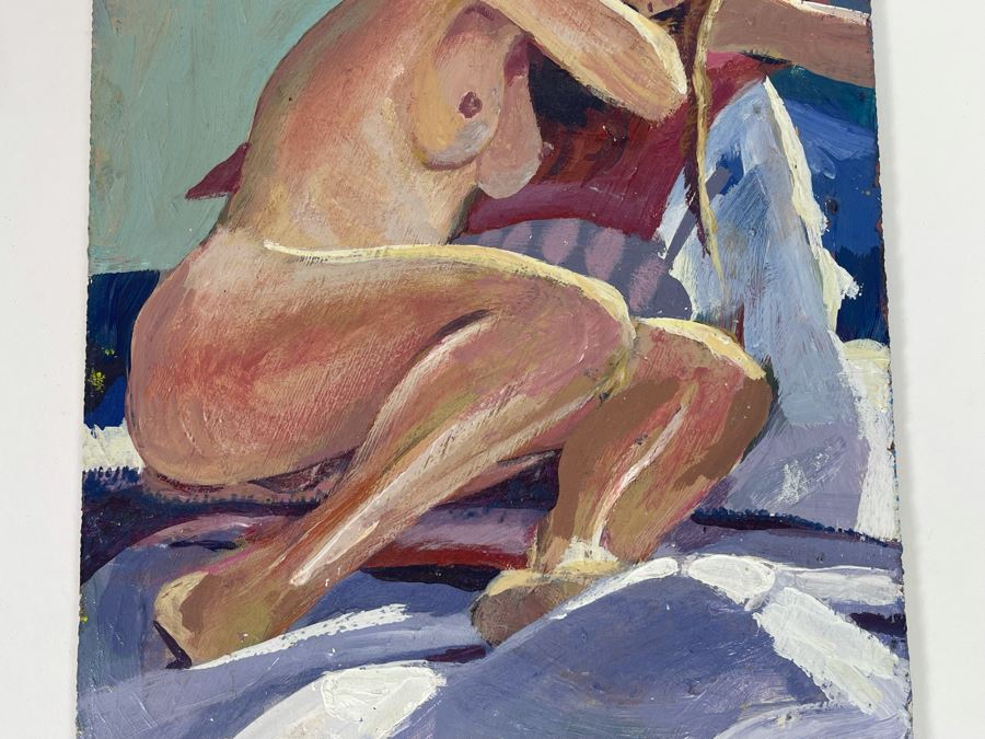 Original Glenn R. Francis Life Drawing On Board 1999 8 X 12 [Photo 6]