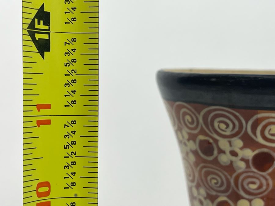 Signed Mexican Pottery Tonala Jal. 11.5H [Photo 11]