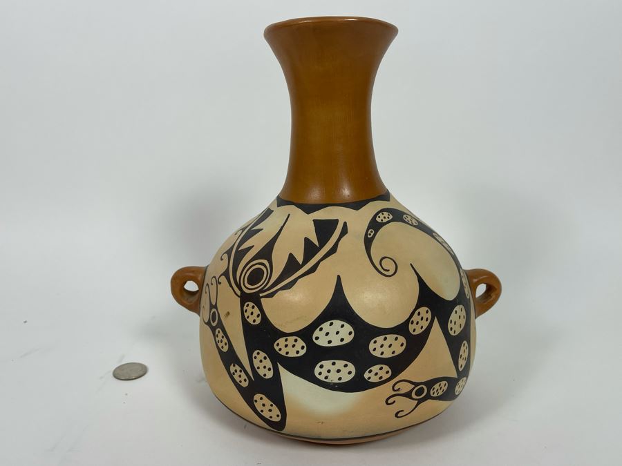 Signed Argentinian Pottery 10H [Photo 6]