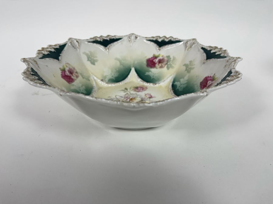 Hand-Painted Porcelain Bowl Signed RS Prussia 10.5R X 3H [Photo 7]