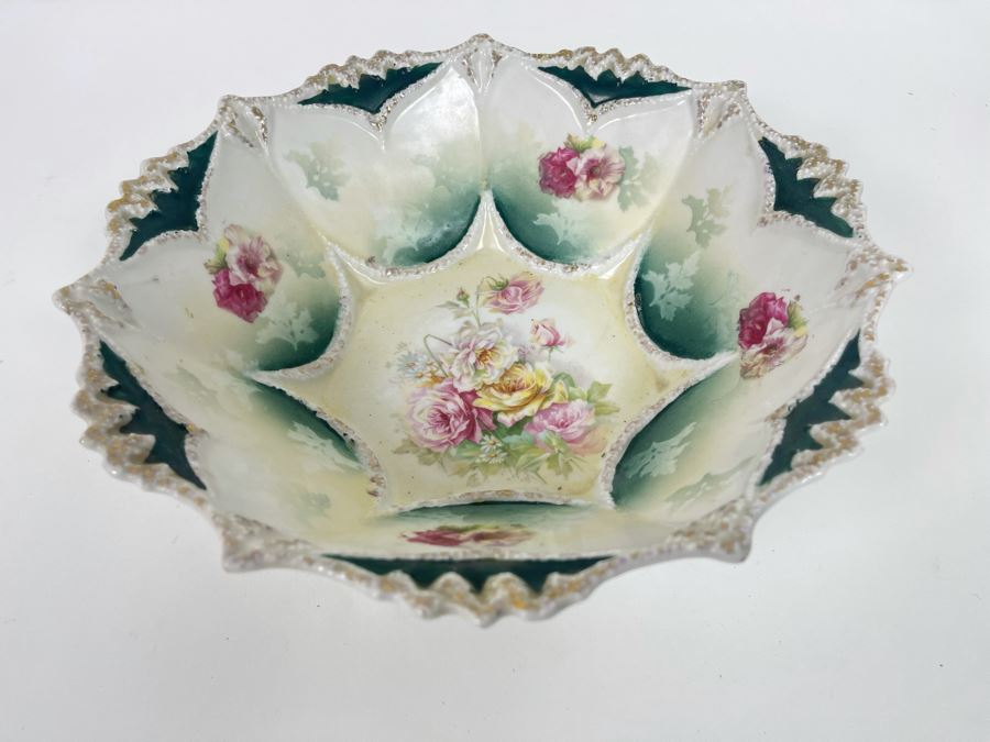Hand-Painted Porcelain Bowl Signed RS Prussia 10.5R X 3H [Photo 5]
