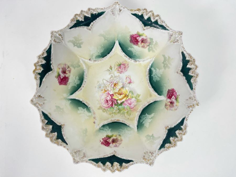 Hand-Painted Porcelain Bowl Signed RS Prussia 10.5R X 3H [Photo 2]