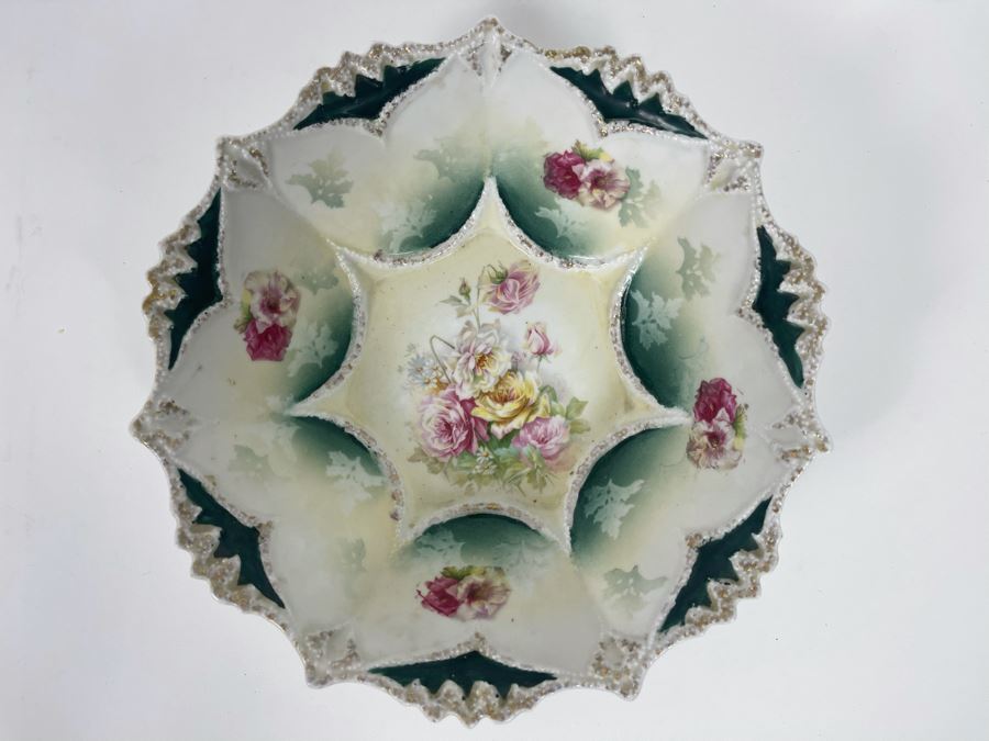 Hand-Painted Porcelain Bowl Signed RS Prussia 10.5R X 3H [Photo 3]