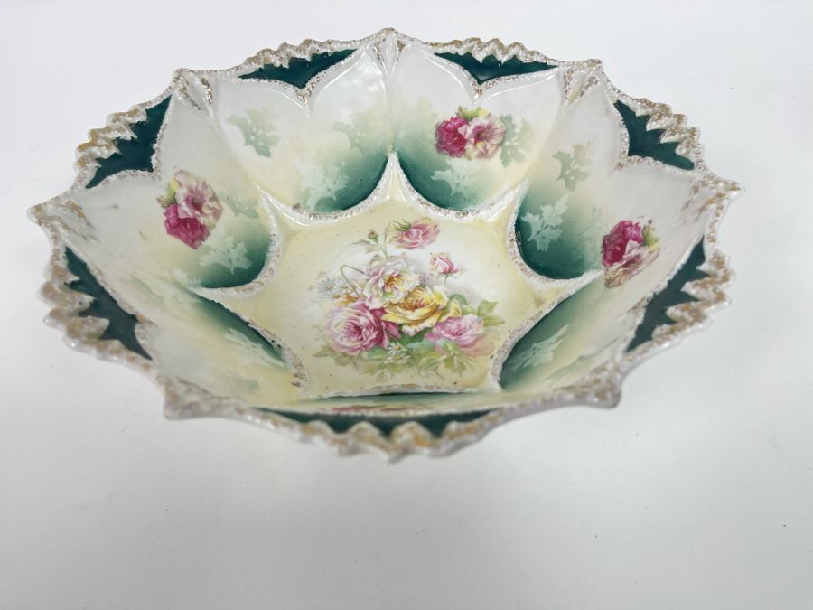 Hand-Painted Porcelain Bowl Signed RS Prussia 10.5R X 3H [Photo 6]