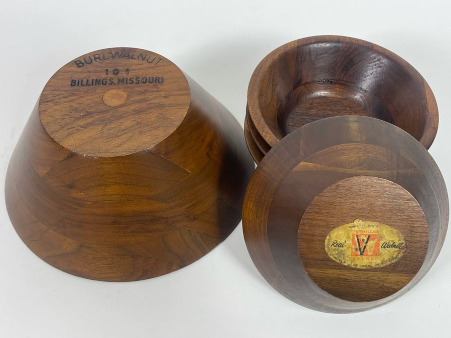 Vintage Walnut Bowl Set [Photo 6]