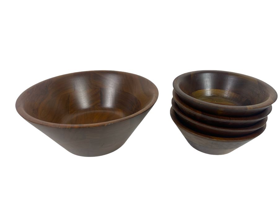 Vintage Walnut Bowl Set [Photo 1]