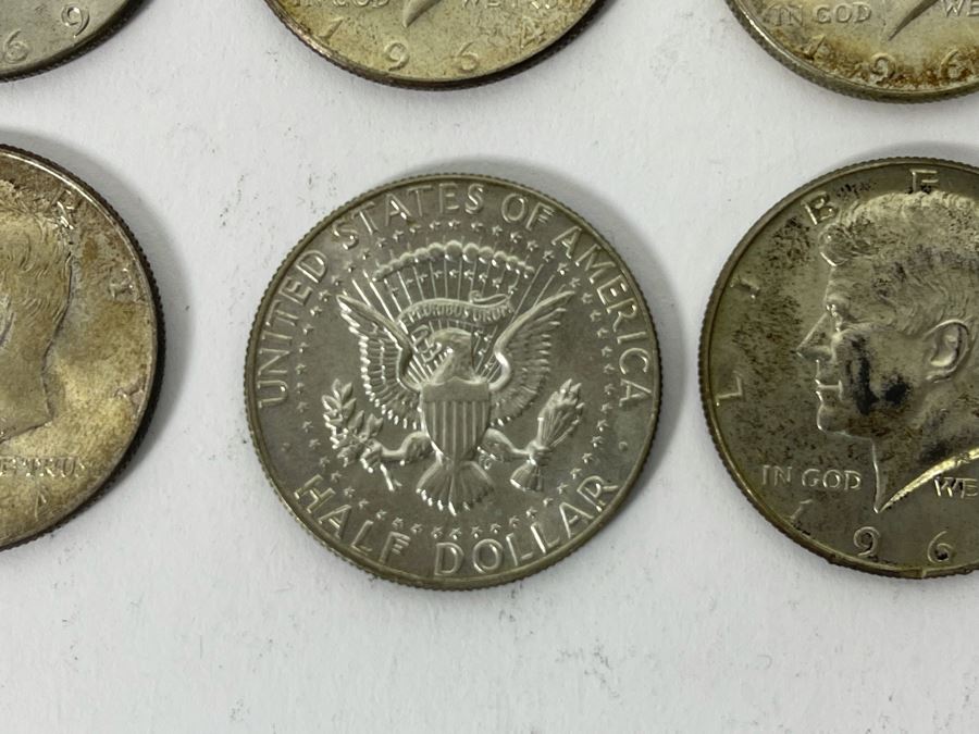 (12) Kennedy Silver Half Dollars Various Years [Photo 10]