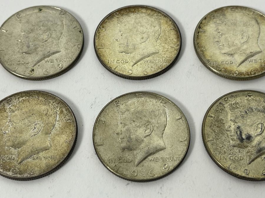 (12) Kennedy Silver Half Dollars Various Years [Photo 9]