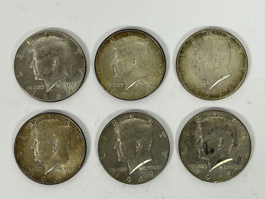 (12) Kennedy Silver Half Dollars Various Years [Photo 7]