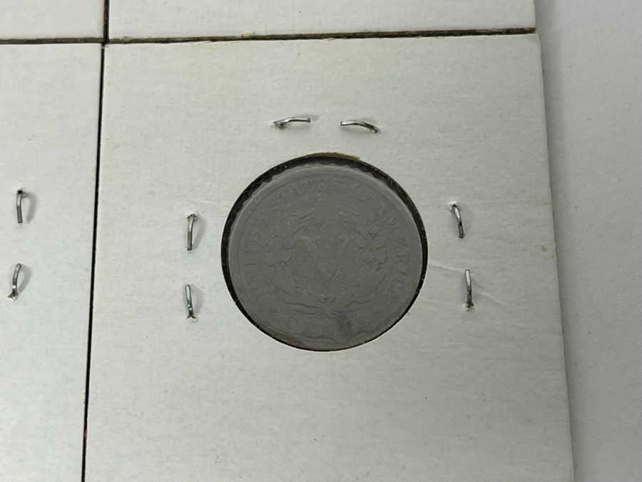 (4) Antique United States Liberty Nickels Years 1898, 1899, 1900, 1901 [Photo 10]