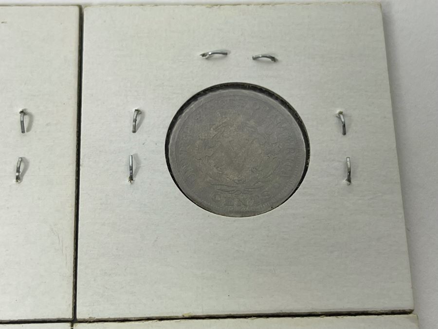 (4) Antique United States Liberty Nickels Years 1898, 1899, 1900, 1901 [Photo 9]