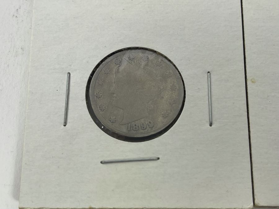 (4) Antique United States Liberty Nickels Years 1898, 1899, 1900, 1901 [Photo 5]