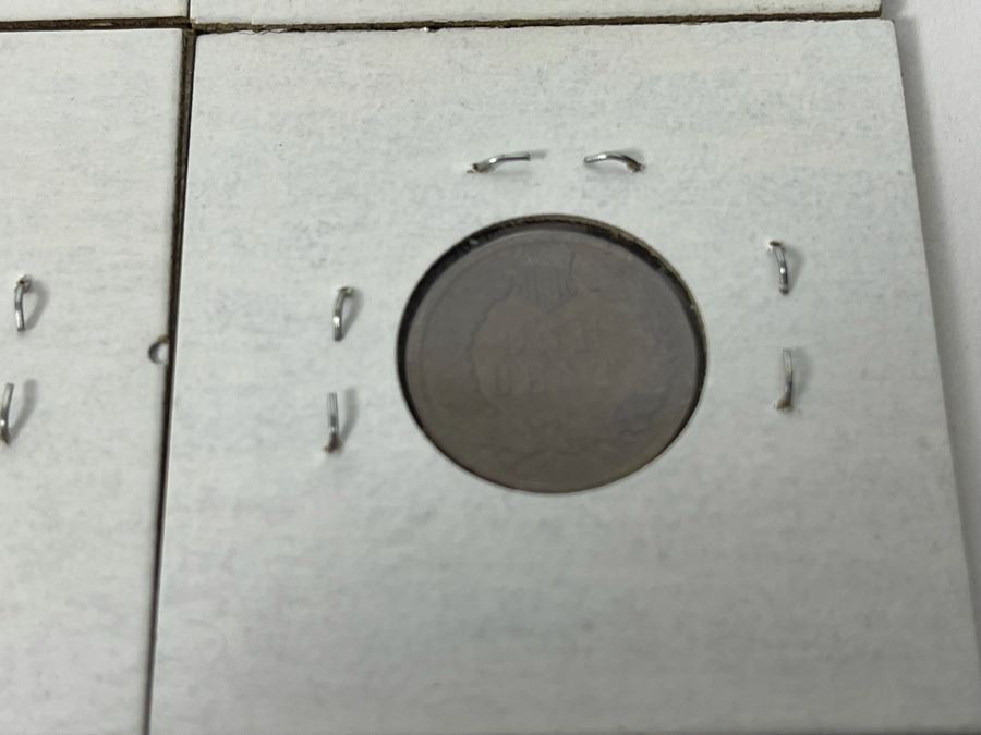 Pair Of Buffalo Indian Head Nickels And Pair Of Old Indian Head Pennies [Photo 11]