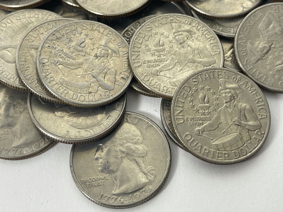 Collection Of Forty Bicentennial 1976 Quarters [Photo 4]