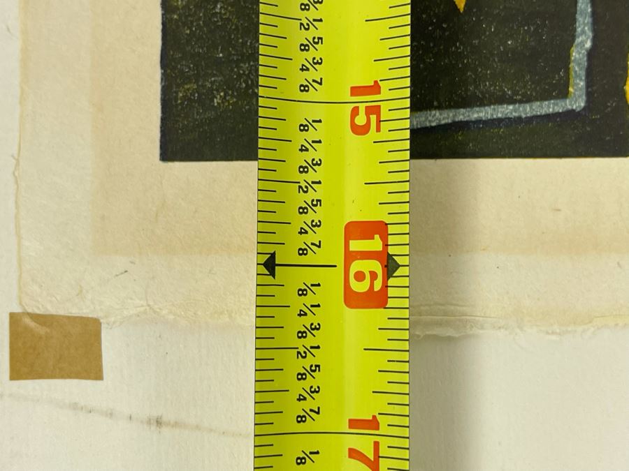 Shiro Kasamatsu Mid-Century 1955 Japanese Woodblock Print 11 X 16 [Photo 10]