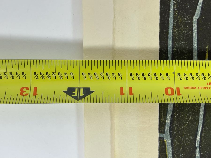 Shiro Kasamatsu Mid-Century 1955 Japanese Woodblock Print 11 X 16 [Photo 9]