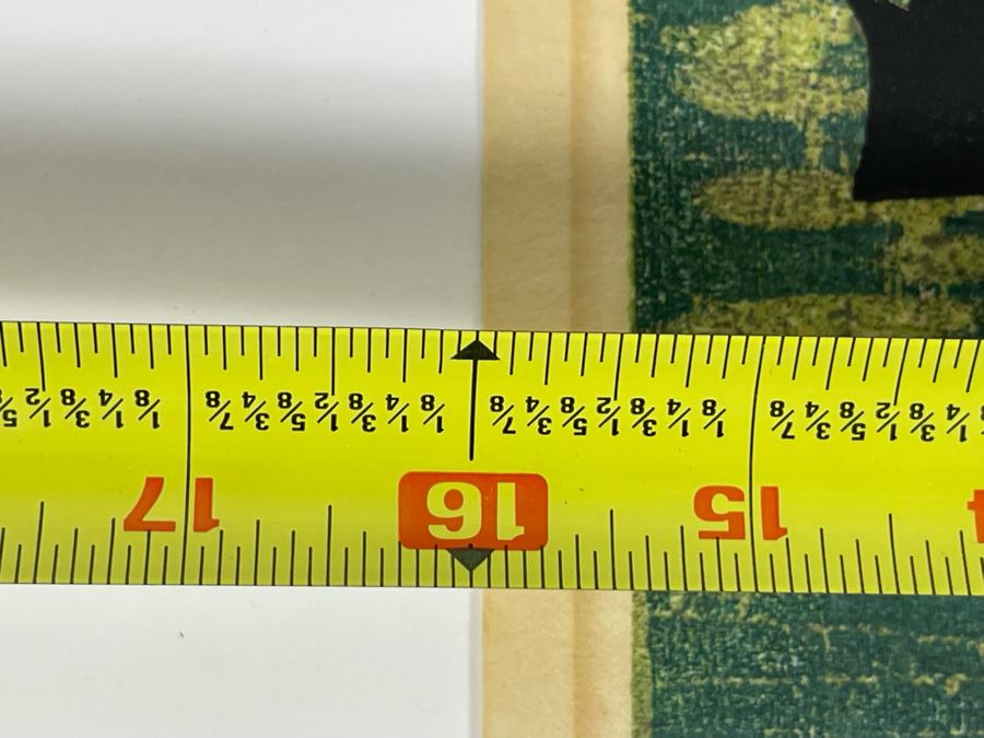 Fumio Fujita Mid-Century Modernist 1967 Woodblock Print Signed & Limited 16 X 12 [Photo 7]