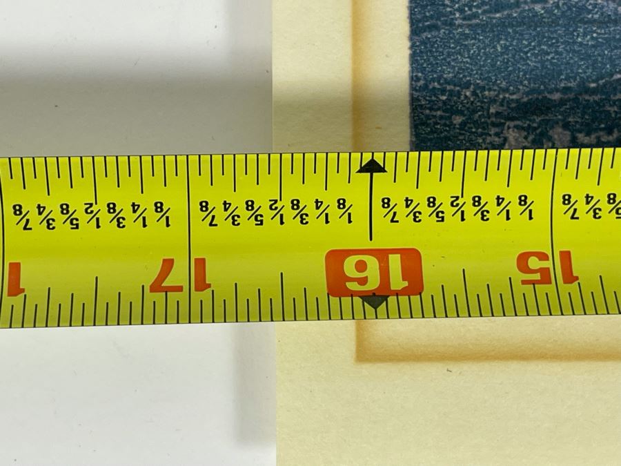 Fumio Fujita Mid-Century Modernist 1972 Woodblock Print Signed & Limited 16 X 12 [Photo 9]