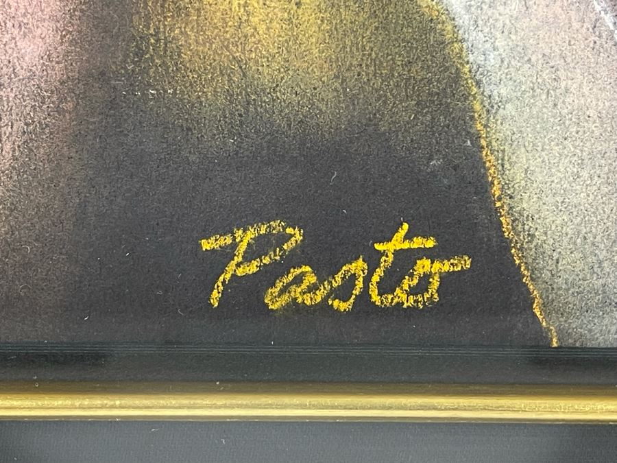 Sammy Pasto (1921-2013) Original Pastel Framed Artwork Titled 'Series Of Man #35' San Diego California Modernist Painter 18 X 20 [Photo 8]