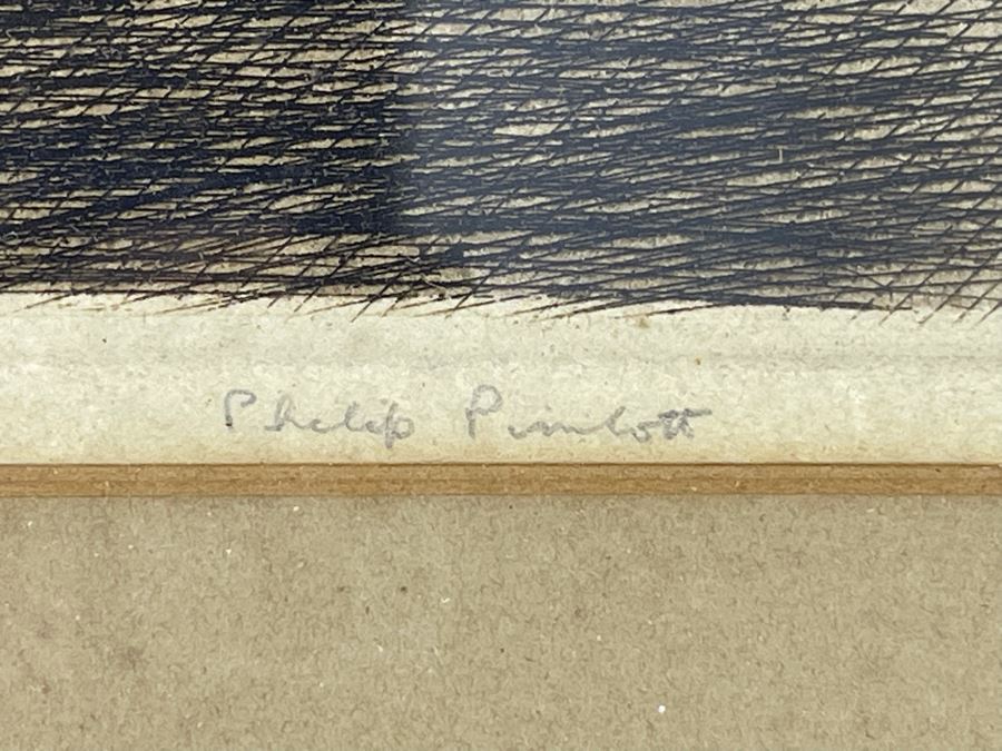 Vintage Framed Philip Pimlott Etching 13 X 16 [Photo 5]