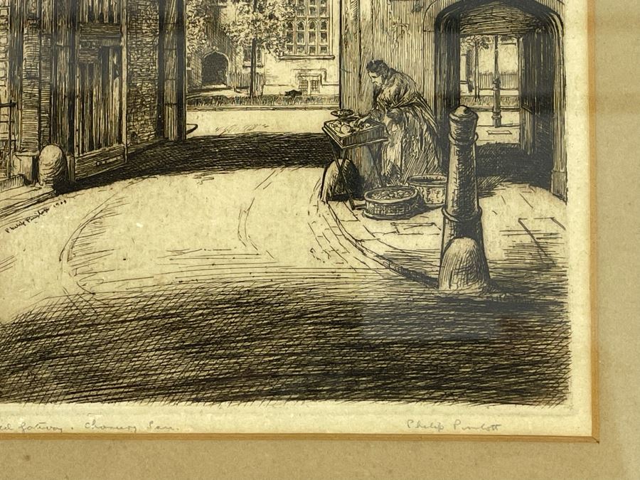 Vintage Framed Philip Pimlott Etching 13 X 16 [Photo 3]