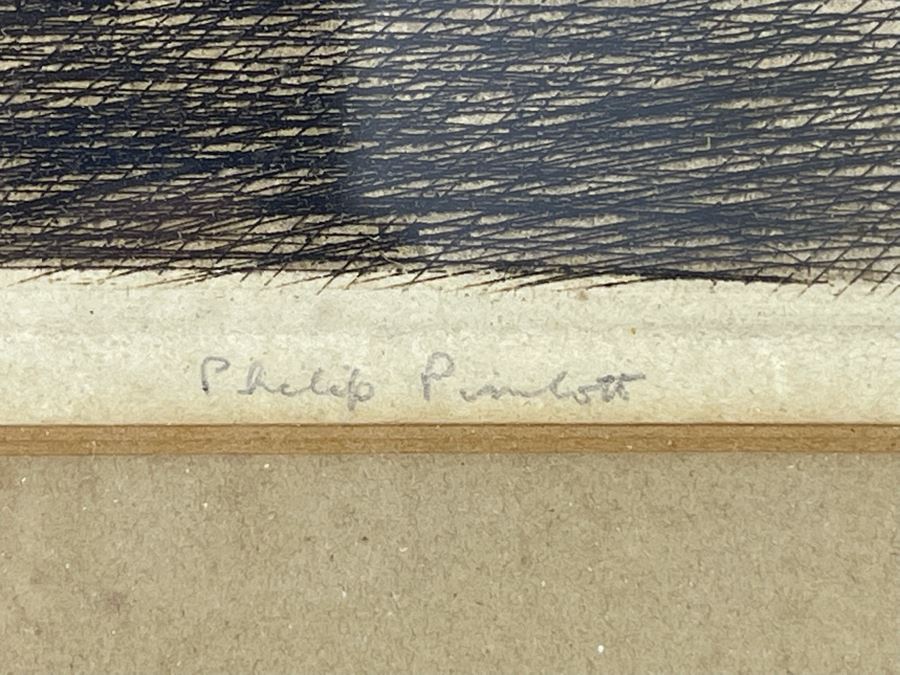 Vintage Framed Philip Pimlott Etching 13 X 16 [Photo 6]