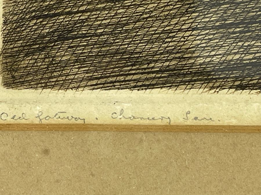 Vintage Framed Philip Pimlott Etching 13 X 16 [Photo 4]