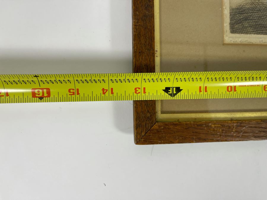 Vintage Framed Philip Pimlott Etching 13 X 16 [Photo 8]