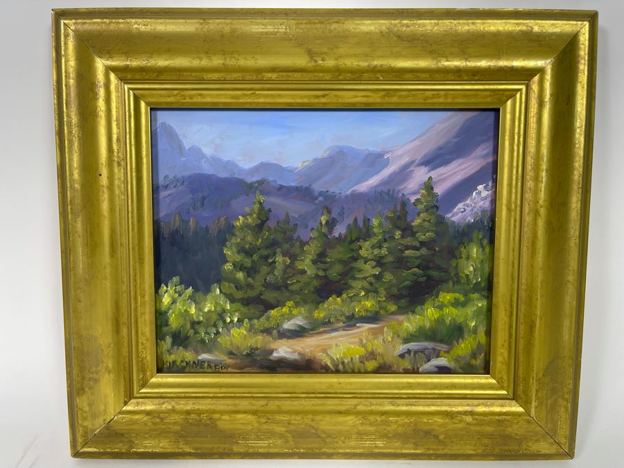 Leslie Kirchner Original Oil Painting Titled 'Death Valley 49ners' 2004 15 X 13 [Photo 2]