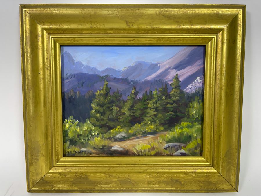 Leslie Kirchner Original Oil Painting Titled 'Death Valley 49ners' 2004 15 X 13 [Photo 3]