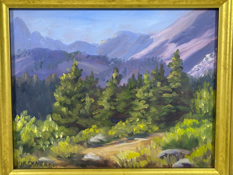 Leslie Kirchner Original Oil Painting Titled 'Death Valley 49ners' 2004 15 X 13 [Photo 5]