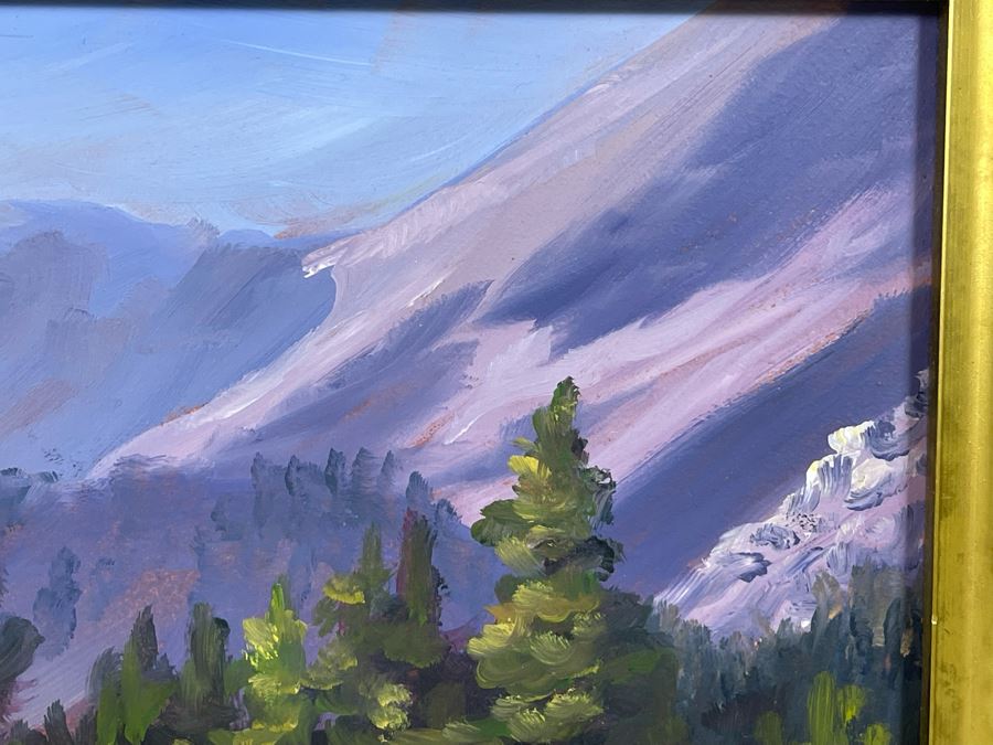 Leslie Kirchner Original Oil Painting Titled 'Death Valley 49ners' 2004 15 X 13 [Photo 8]