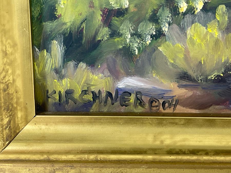 Leslie Kirchner Original Oil Painting Titled 'Death Valley 49ners' 2004 15 X 13 [Photo 6]