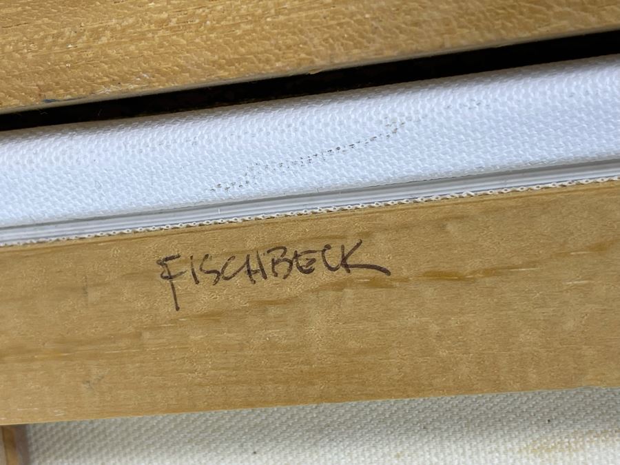 Peggy Fischbeck Original Oil Painting Of Mission Bay Framed Signed M Fischbeck 20 X 24 [Photo 12]