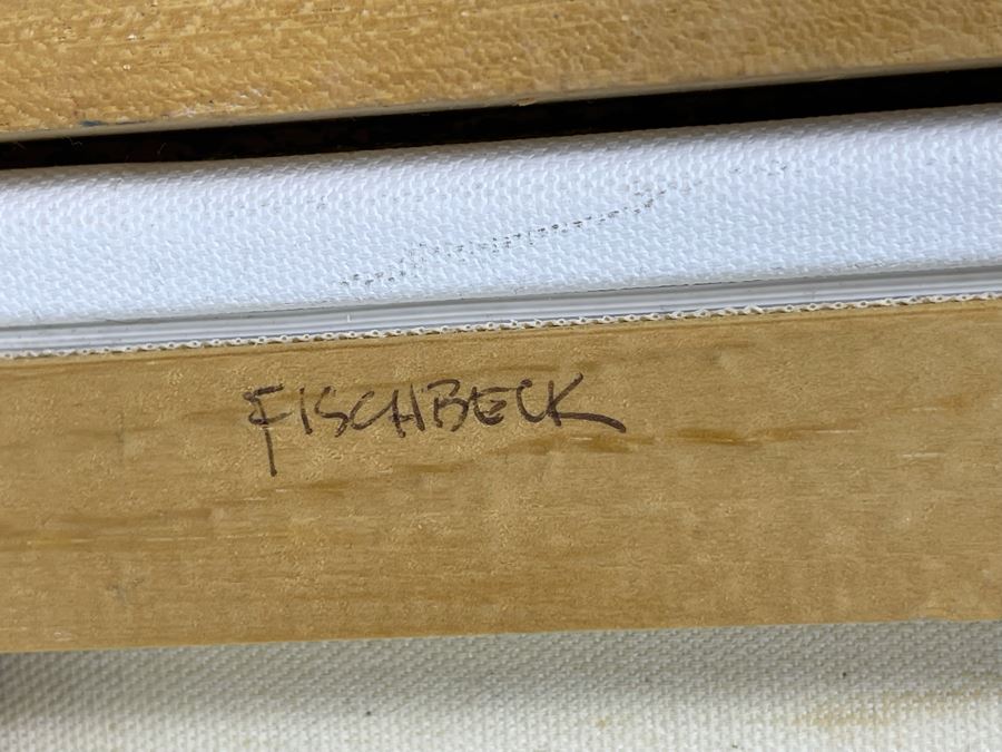 Peggy Fischbeck Original Oil Painting Of Mission Bay Framed Signed M Fischbeck 20 X 24 [Photo 11]