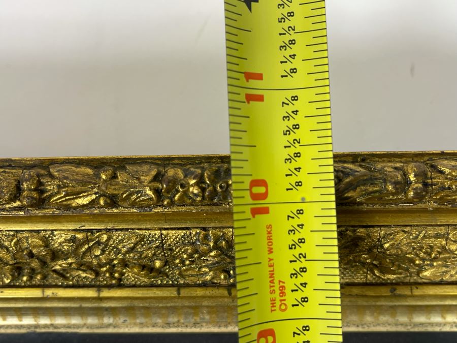 Antique Still Life Painting On Metal With Antique Gilt Wooden Frame 13.5 X 10.5 [Photo 12]