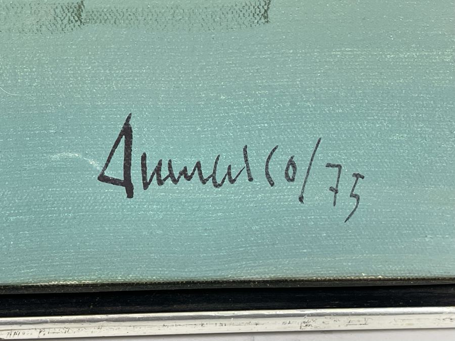 Original Mid-Century Abstract London Street Scene Painting Signed 25 X 31 [Photo 7]