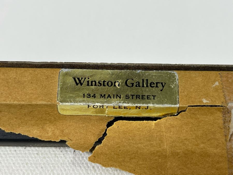 Original Mid-Century Abstract London Street Scene Painting Signed 25 X 31 [Photo 12]