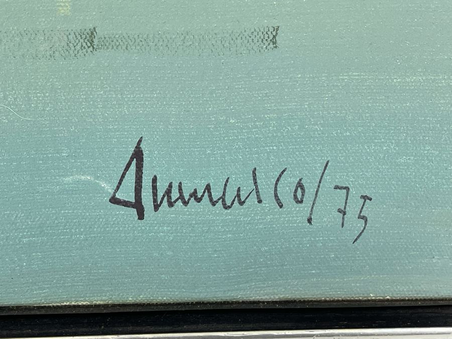 Original Mid-Century Abstract London Street Scene Painting Signed 25 X 31 [Photo 8]