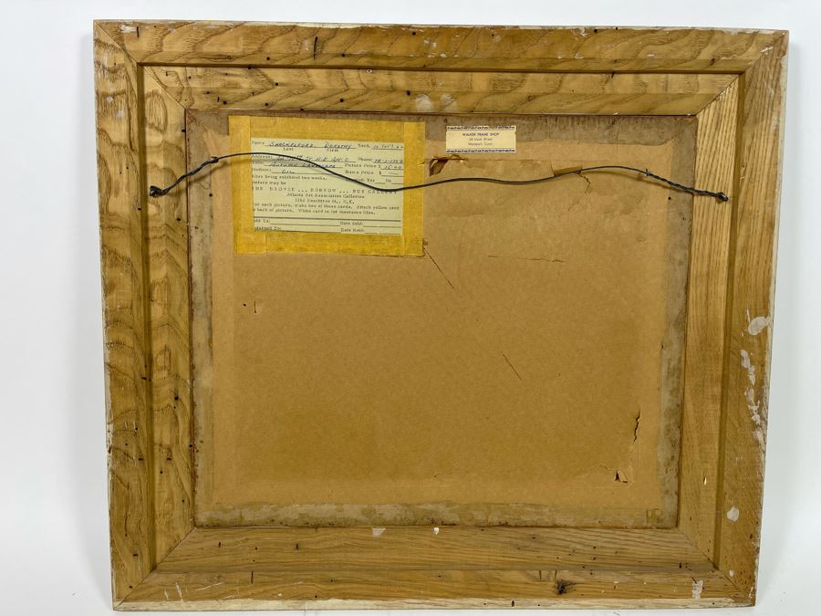 Original Dorothy Schackelford 1962 Abstract Oil Painting Titled 'Autumn Landscape' Framed 24.5 X 21.5 [Photo 9]