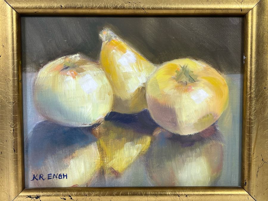 K. R. Engh Original Still Life Painting Framed 16 X 13.5 [Photo 5]