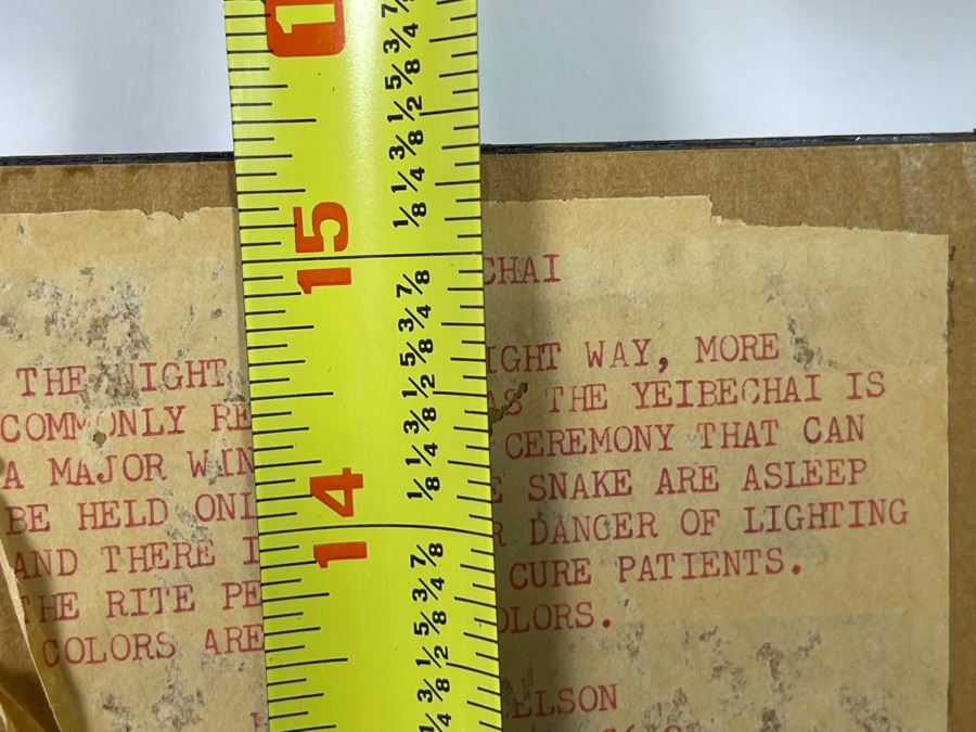 Freddie Nelson Sand Painting Of Yeibe Chai 11 X 15 [Photo 9]