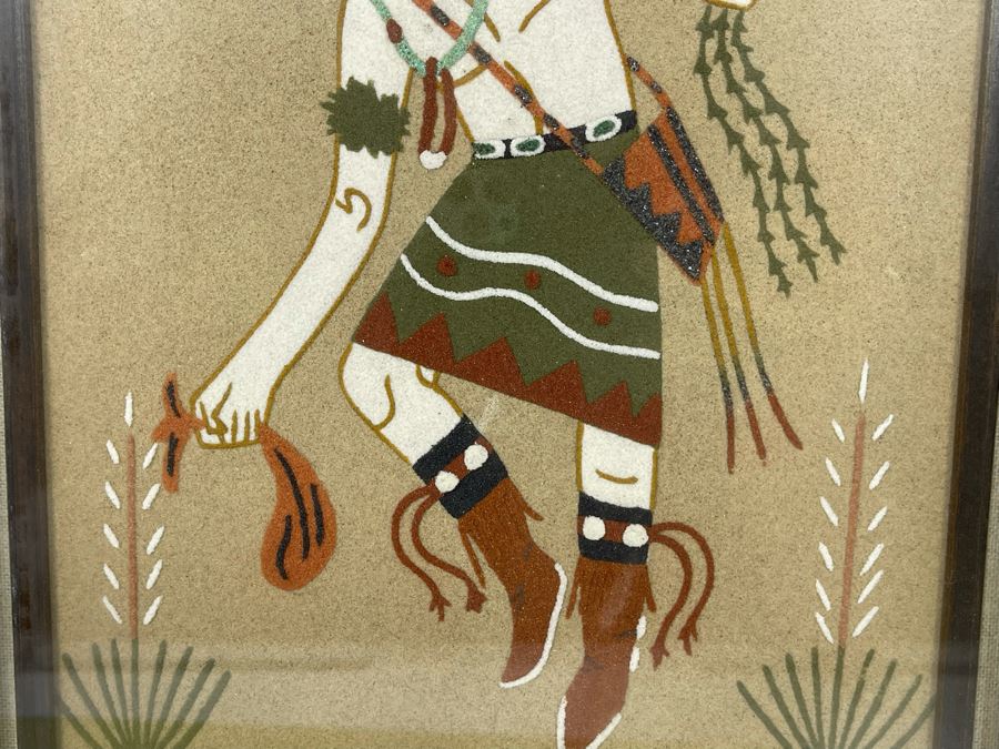 Freddie Nelson Sand Painting Of Yeibe Chai 11 X 15 [Photo 5]