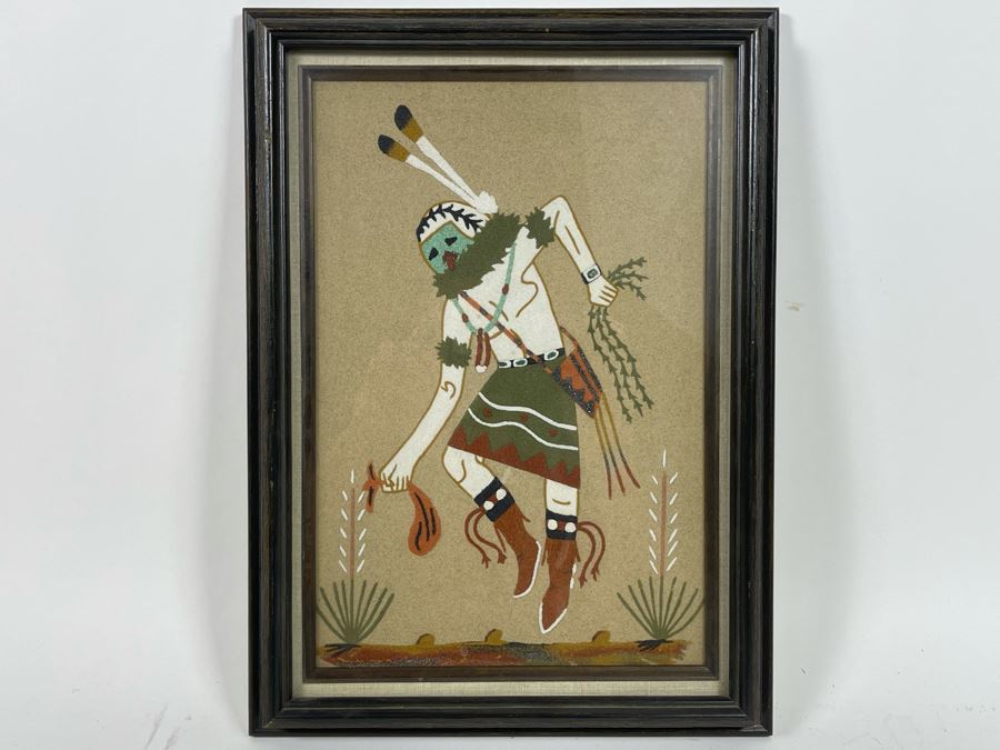 Freddie Nelson Sand Painting Of Yeibe Chai 11 X 15 [Photo 2]