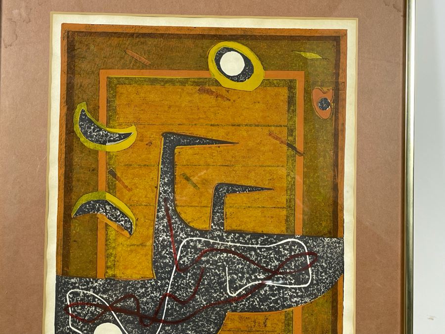 Signed Japanese Woodblock Print By Yoshiharu Kimura Framed 16 X 24 [Photo 5]