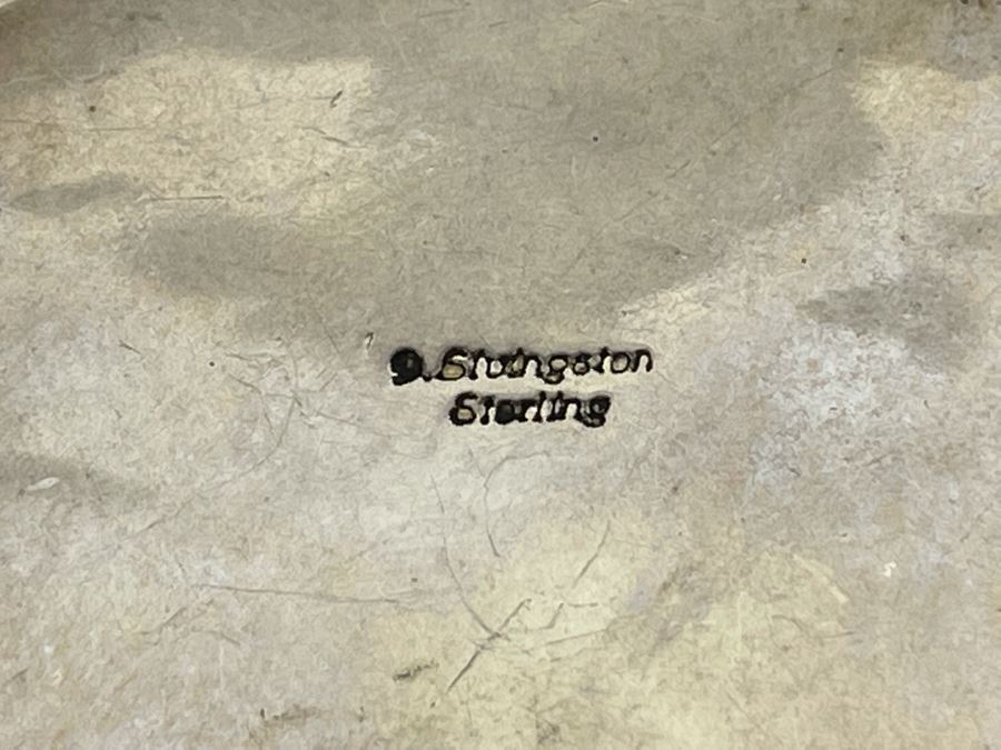 Signed Native American Sterling Silver Turquoise Pendant With Sterling Silver Necklace 81.9g [Photo 11]